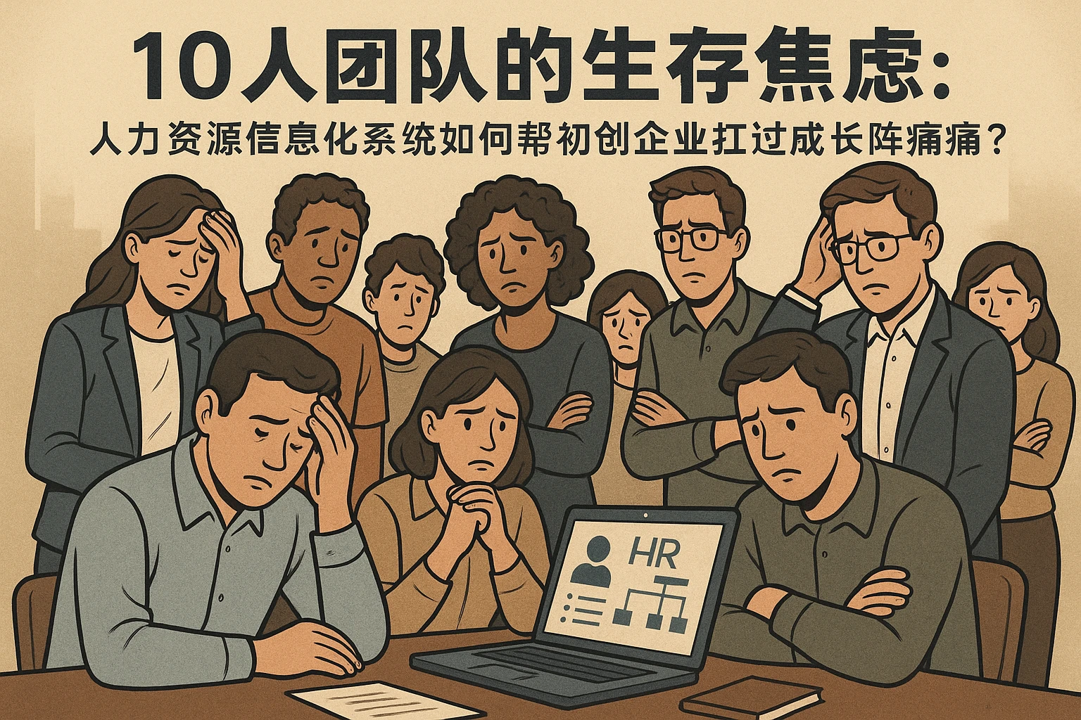 10人团队的生存焦虑：人力资源信息化系统如何帮初创企业扛过成长阵痛？