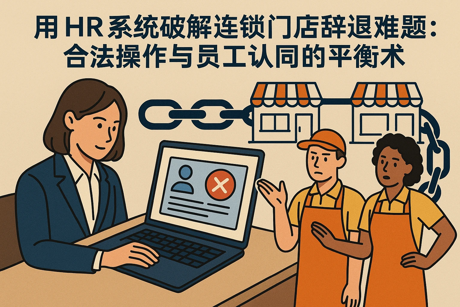 用HR系统破解连锁门店辞退难题：合法操作与员工认同的平衡术