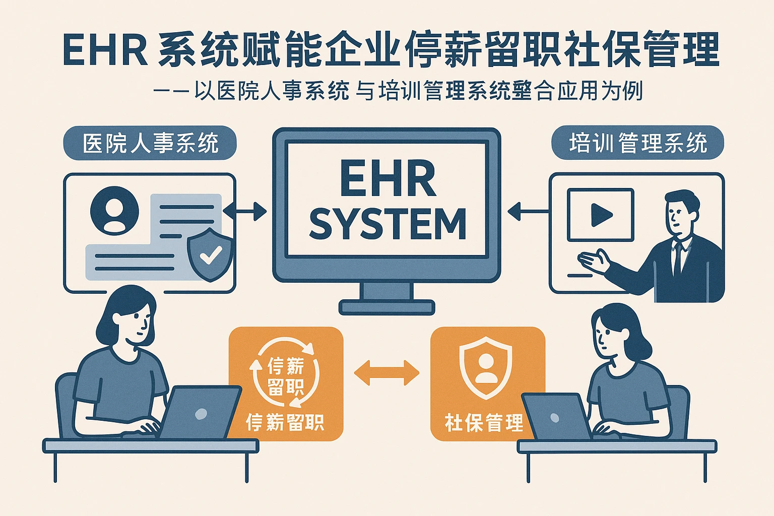 EHR系统赋能企业停薪留职社保管理——以医院人事系统与培训管理系统整合应用为例