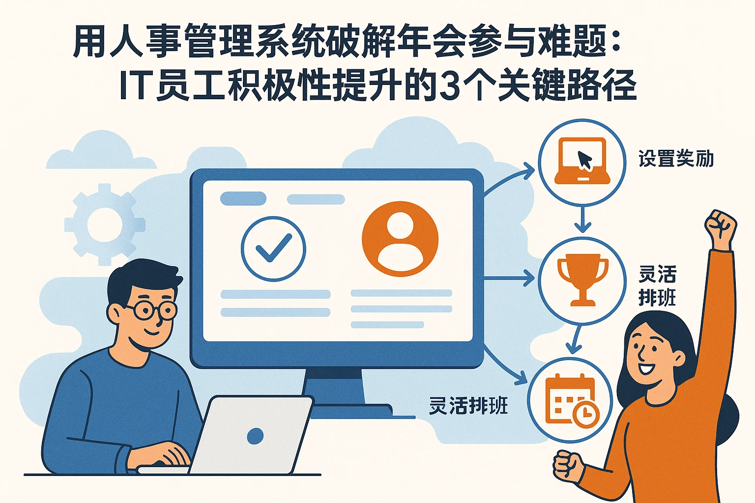 用人事管理系统破解年会参与难题：IT员工积极性提升的3个关键路径
