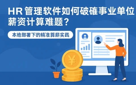 HR管理软件如何破解事业单位薪资计算难题？本地部署下的精准算薪实践