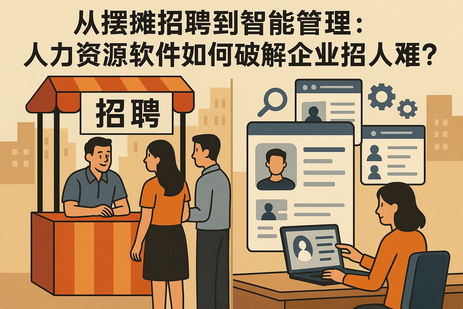 从摆摊招聘到智能管理：人力资源软件如何破解企业招人难题？