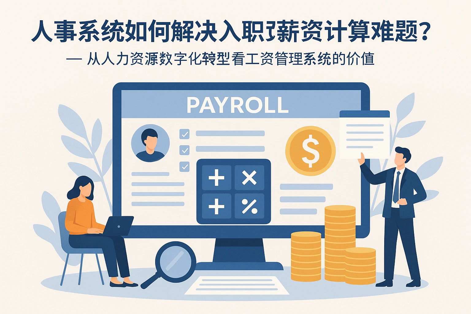 人事系统如何解决入职薪资计算难题？——从人力资源数字化转型看工资管理系统的价值