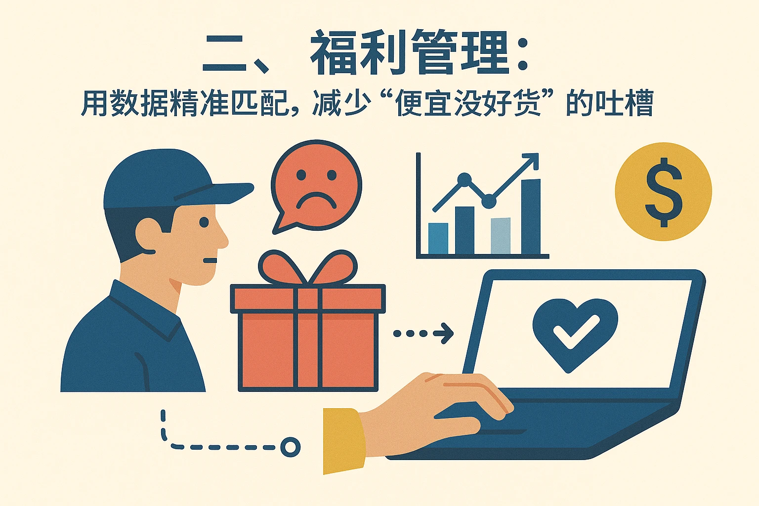 二、福利管理：用数据精准匹配，减少“便宜没好货”的吐槽