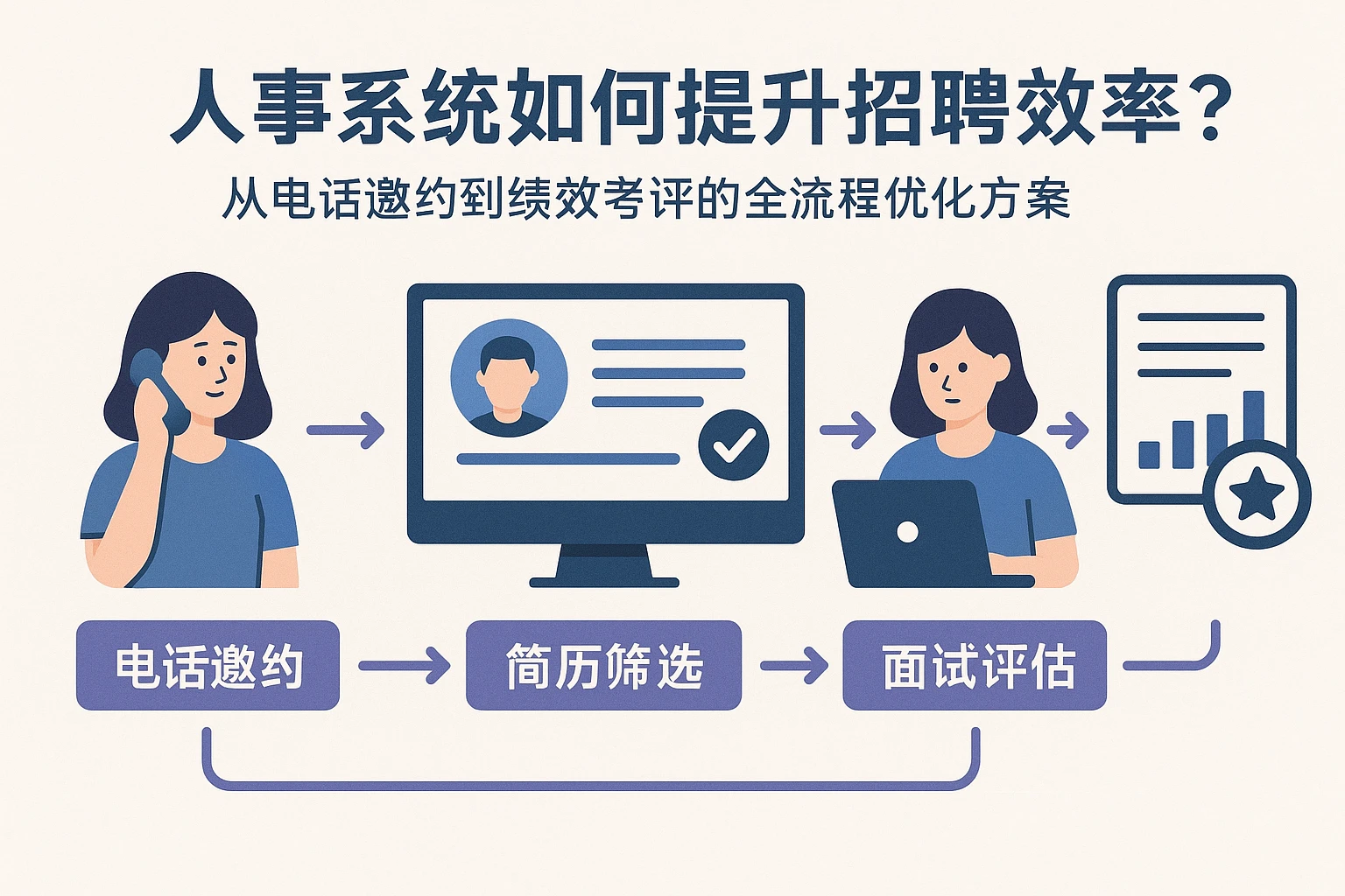 人事系统如何提升招聘效率？从电话邀约到绩效考评的全流程优化方案
