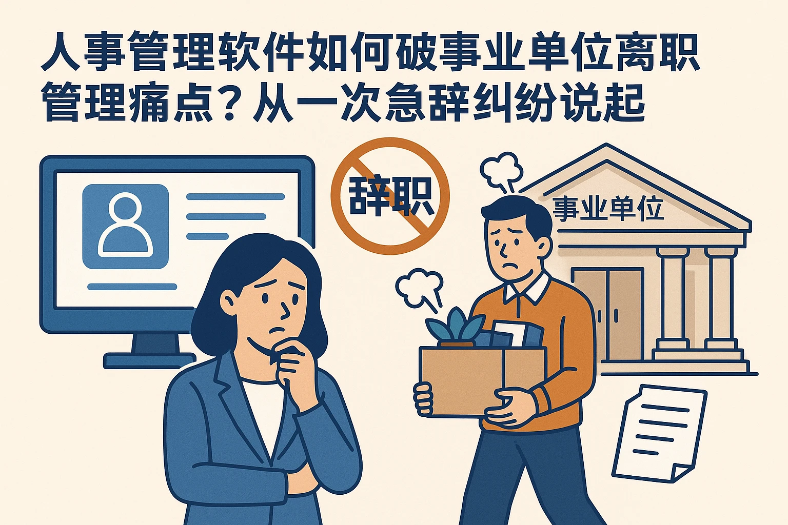 人事管理软件如何破解事业单位离职管理痛点？从一次急辞纠纷说起