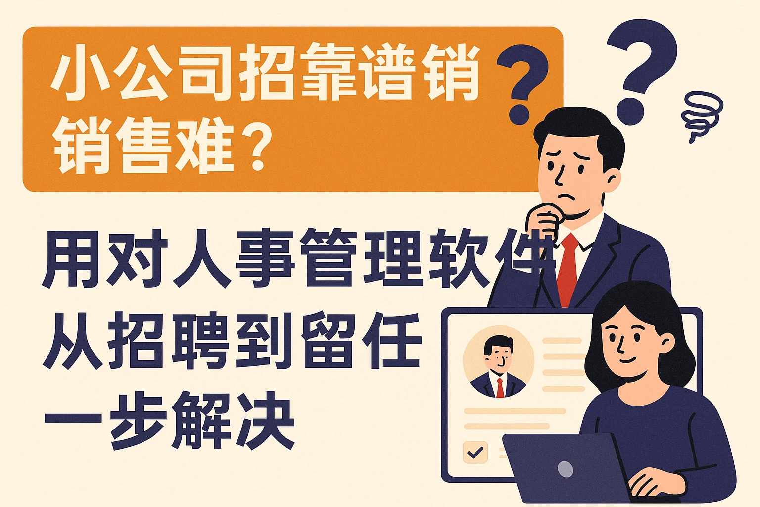 小公司招靠谱销售难？用对人事管理软件，从招聘到留任一步解决