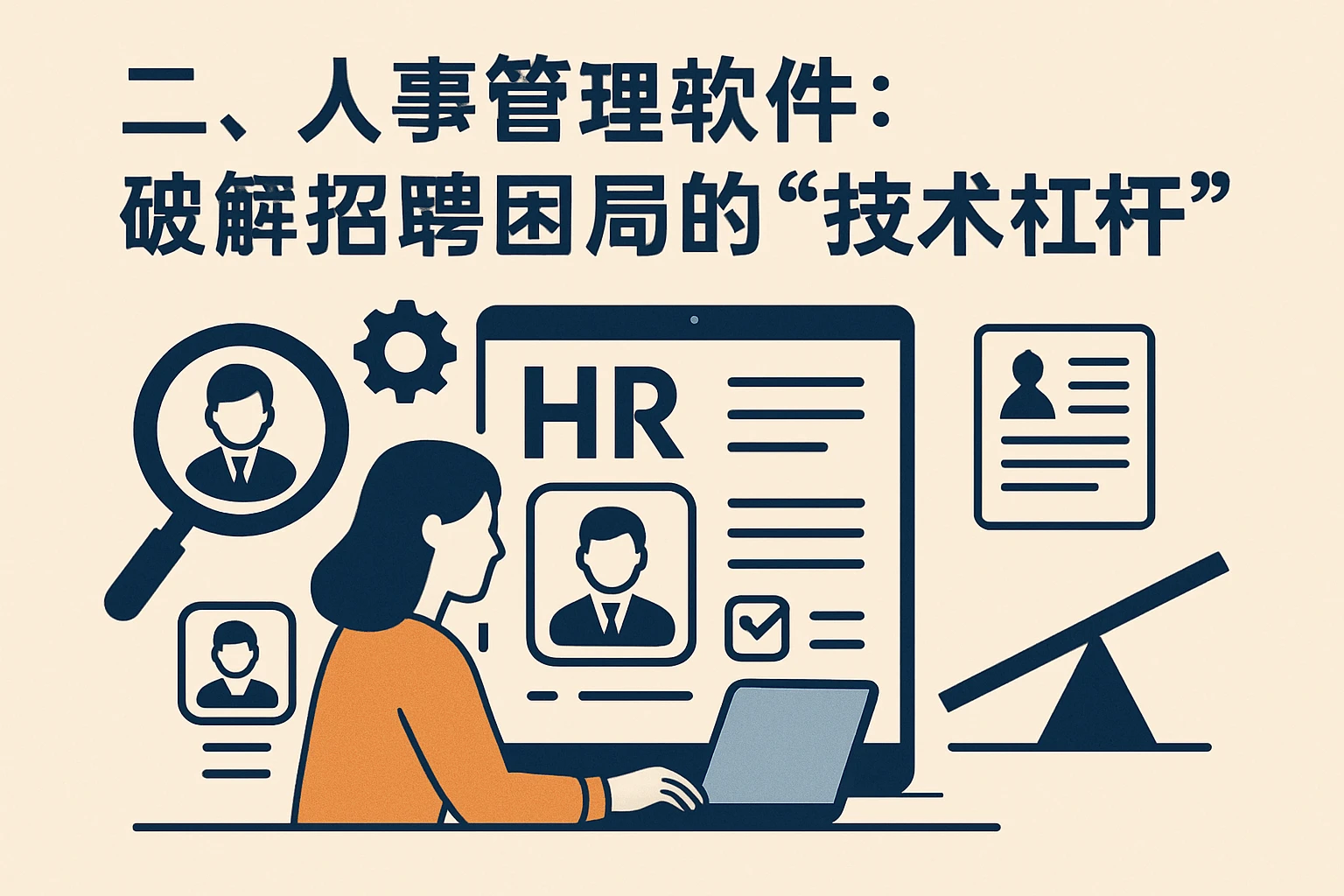 二、人事管理软件：破解招聘困局的“技术杠杆”