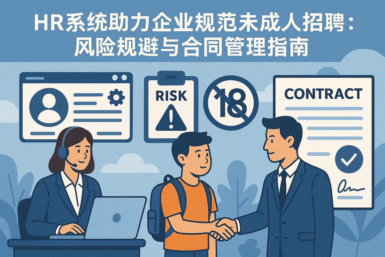 HR系统助力企业规范未成年人招聘：风险规避与合同管理指南