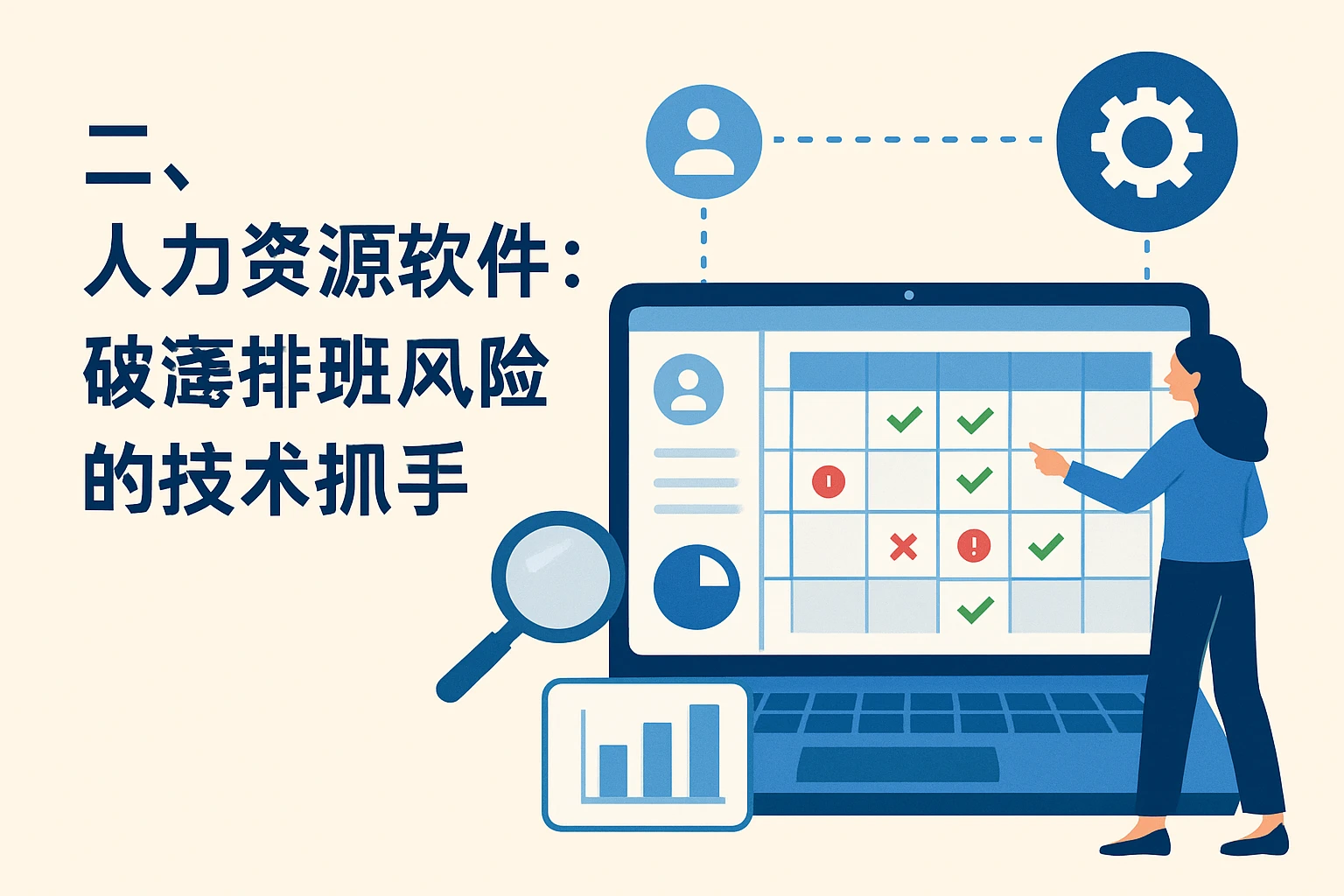 二、人力资源软件：破解排班风险的技术抓手