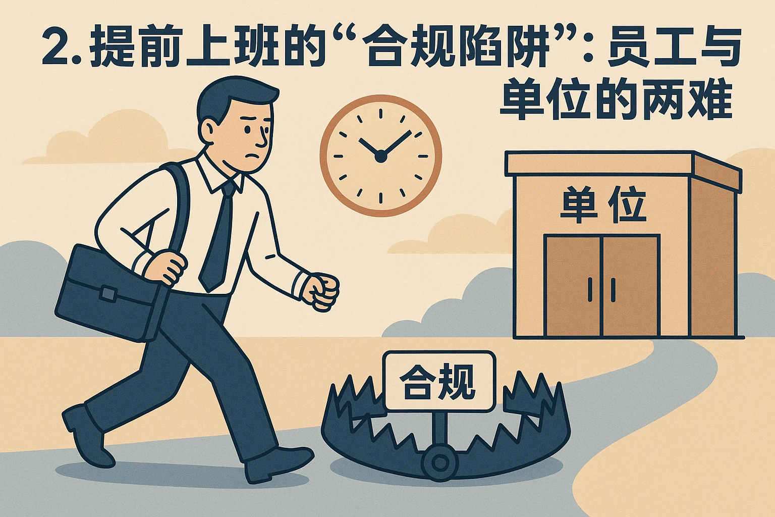 2. 提前上班的“合规陷阱”：员工与单位的两难