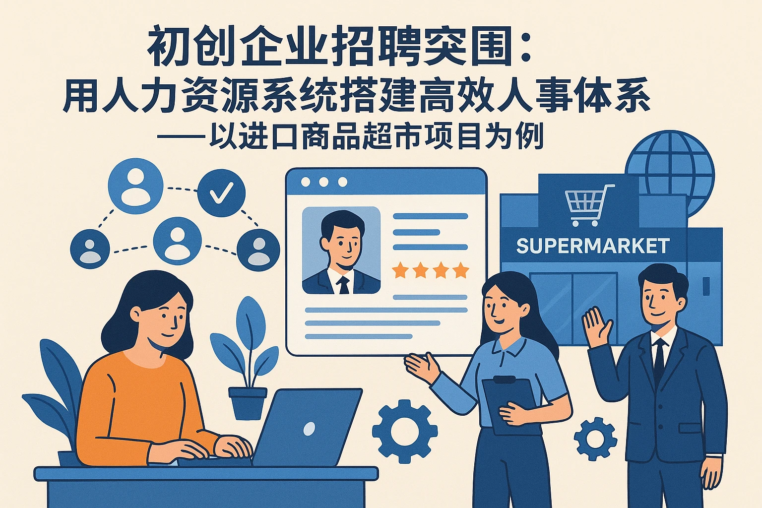 初创企业招聘突围：用人力资源系统搭建高效人事体系——以进口商品超市项目为例