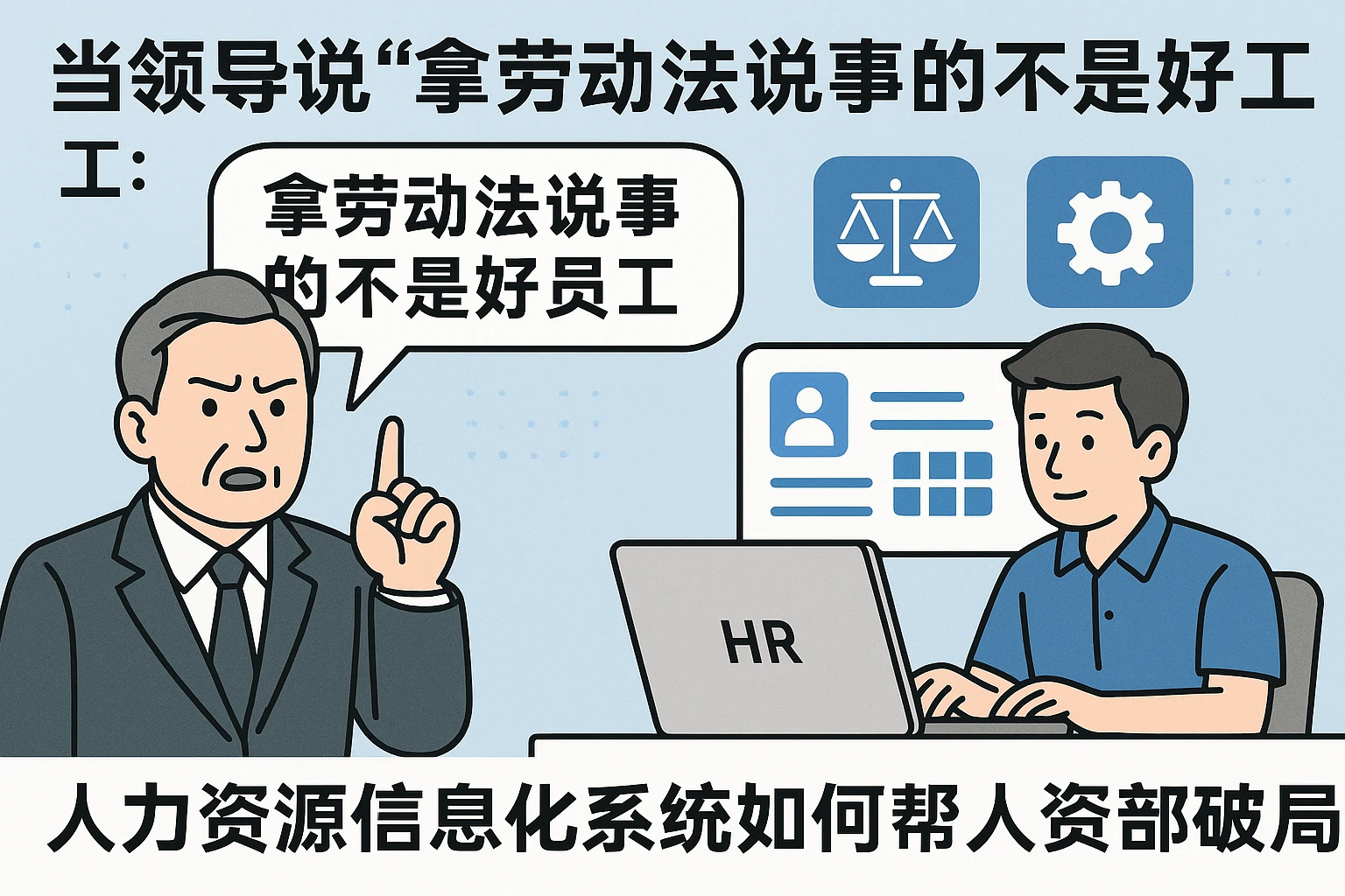 当领导说“拿劳动法说事的不是好员工”：人力资源信息化系统如何帮人资部破局