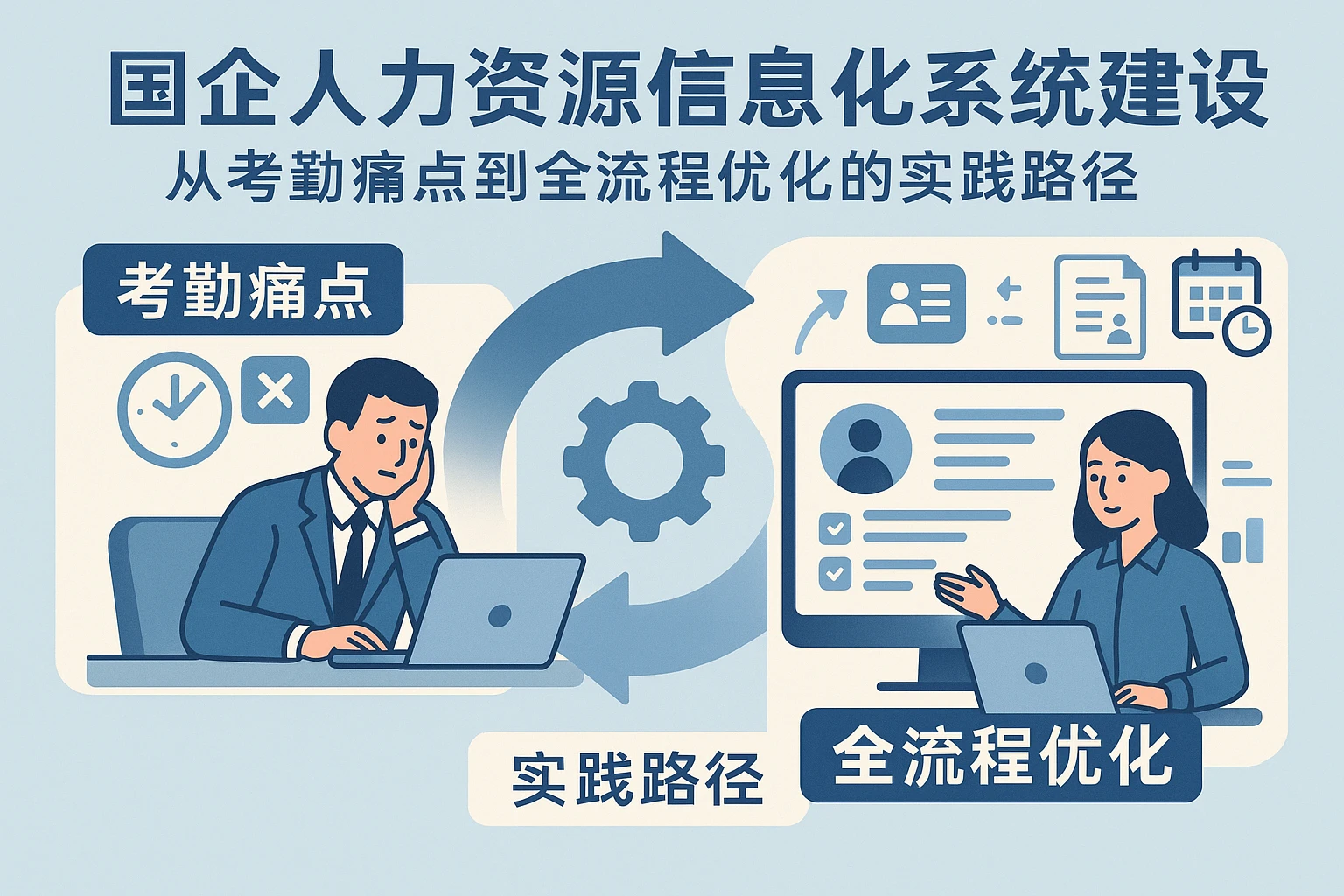 国企人力资源信息化系统建设：从考勤痛点到全流程优化的实践路径