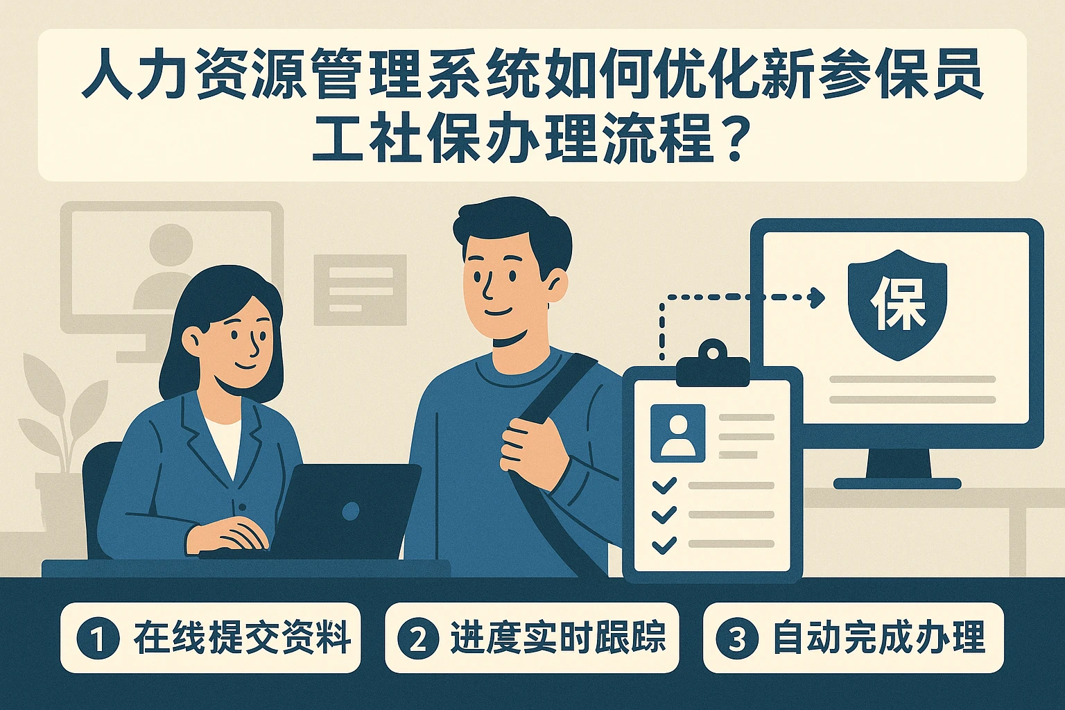 人力资源管理系统如何优化新参保员工社保办理流程？