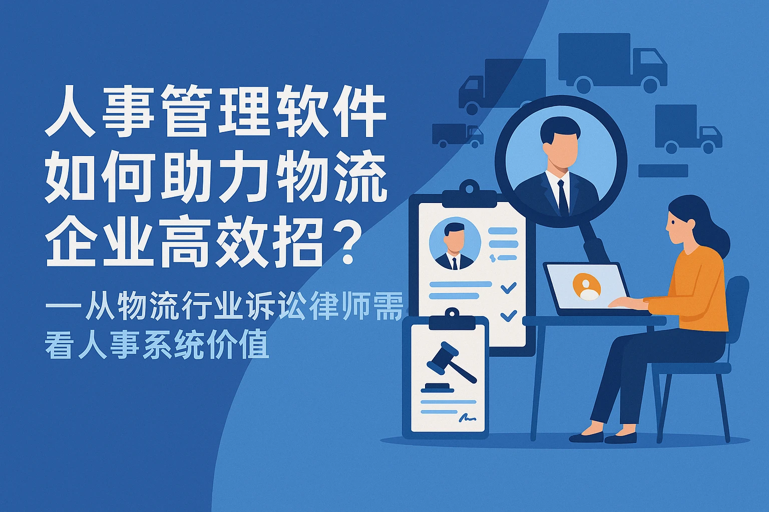 人事管理软件如何助力物流企业高效招聘？——从物流行业诉讼律师需求看人事系统价值