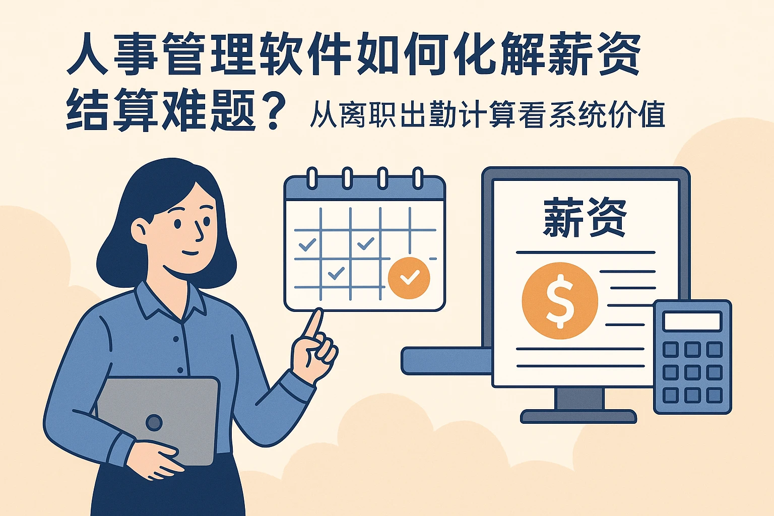 人事管理软件如何化解薪资结算难题？从离职出勤计算看系统价值