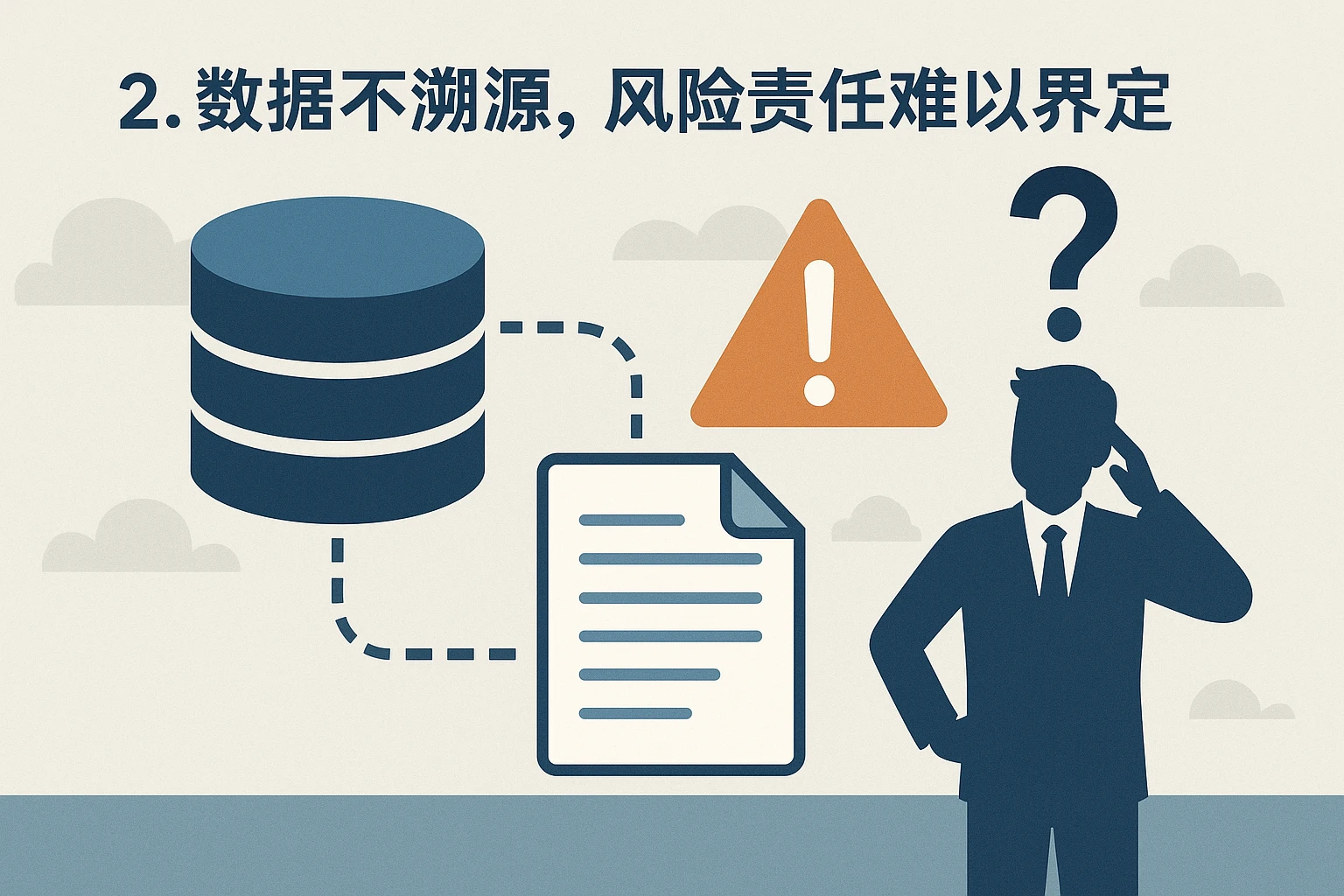 2. 数据不溯源，风险责任难以界定