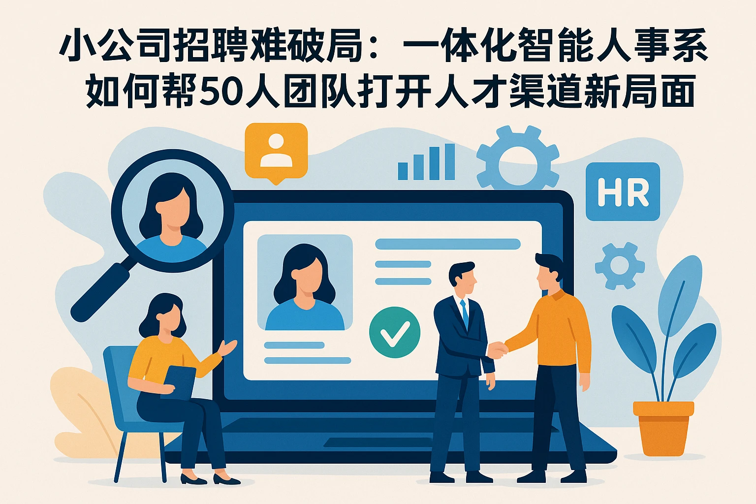 小公司招聘难破局：一体化智能人事系统如何帮50人团队打开人才渠道新局面