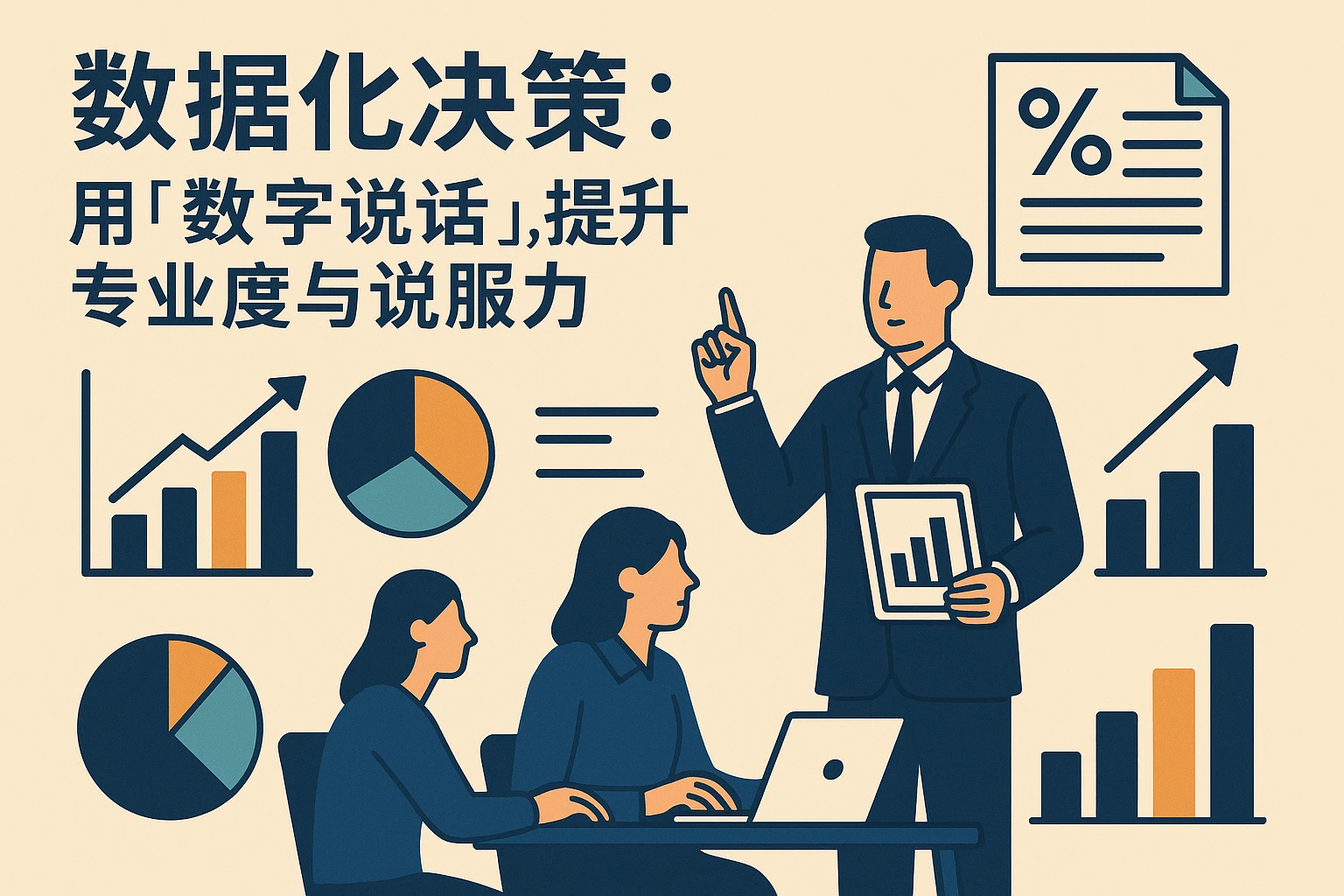 2. 数据化决策：用“数字说话”，提升专业度与说服力