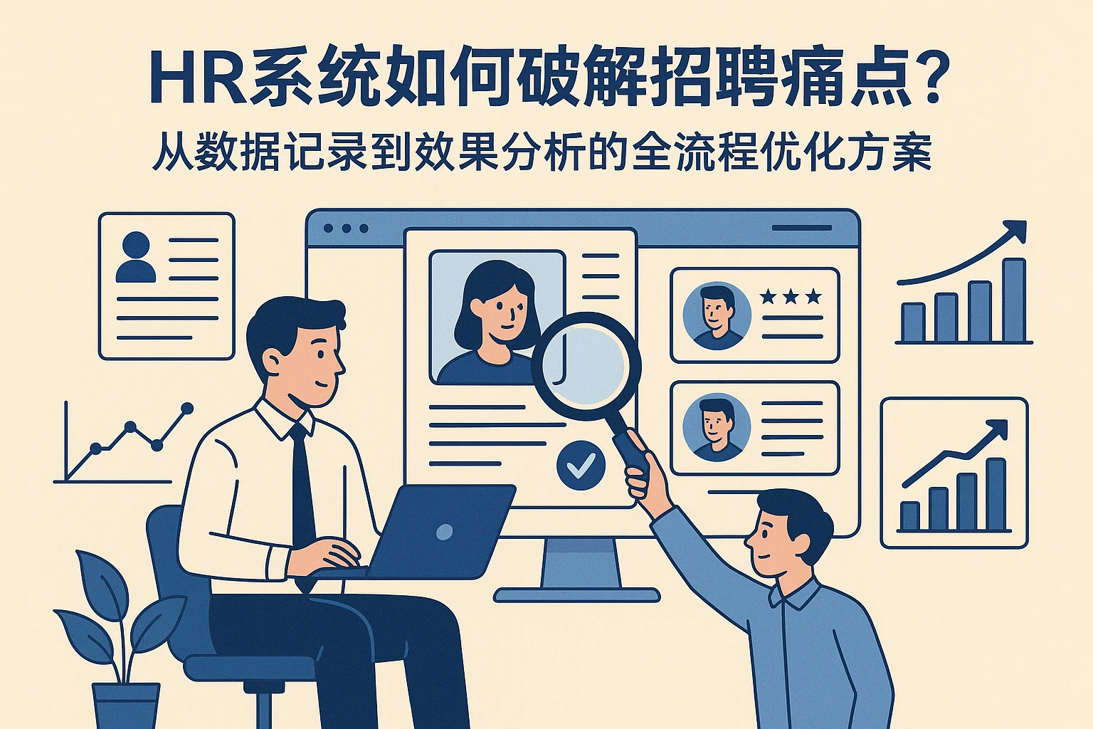 HR系统如何破解招聘痛点？从数据记录到效果分析的全流程优化方案