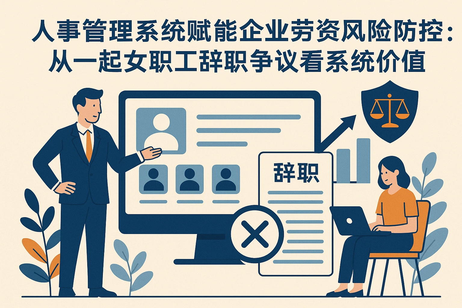 人事管理系统赋能企业劳资风险防控：从一起女职工辞职争议看系统价值