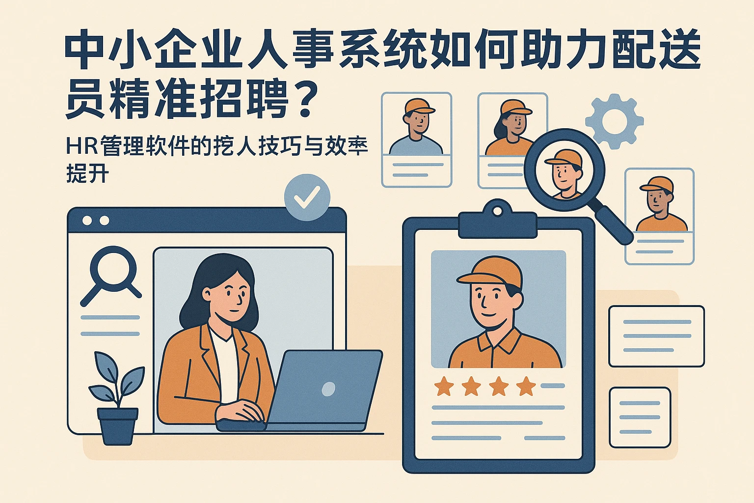 中小企业人事系统如何助力配送员精准招聘？HR管理软件的挖人技巧与效率提升