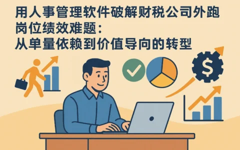 用人事管理软件破解财税公司外跑岗位绩效难题：从单量依赖到价值导向的转型