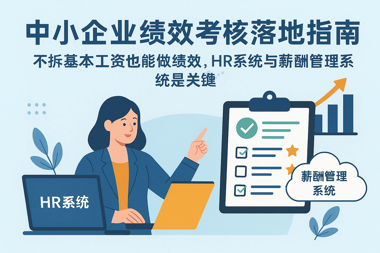 中小企业绩效考核落地指南：不拆基本工资也能做绩效，HR系统与薪酬管理系统是关键