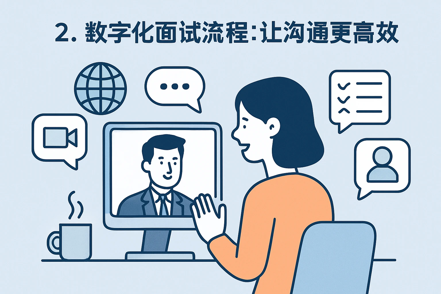 2. 数字化面试流程：让沟通更高效