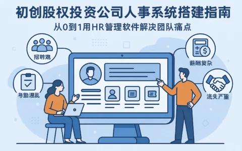 初创股权投资公司人事系统搭建指南：从0到1用HR管理软件解决团队痛点