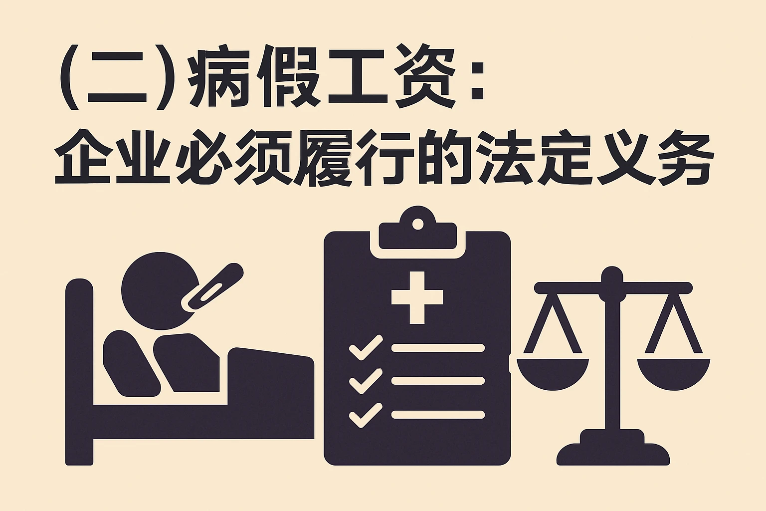（二）病假工资：企业必须履行的法定义务