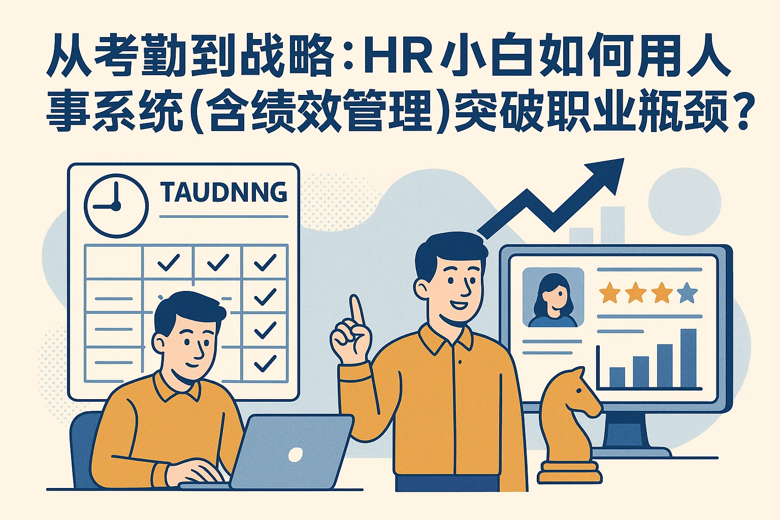 从考勤到战略：HR小白如何用人事系统（含绩效管理）突破职业瓶颈？