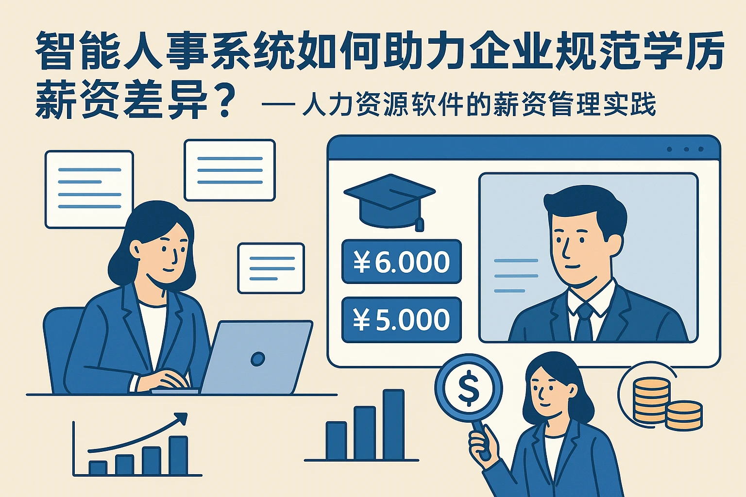 智能人事系统如何助力企业规范学历薪资差异？——人力资源软件的薪资管理实践