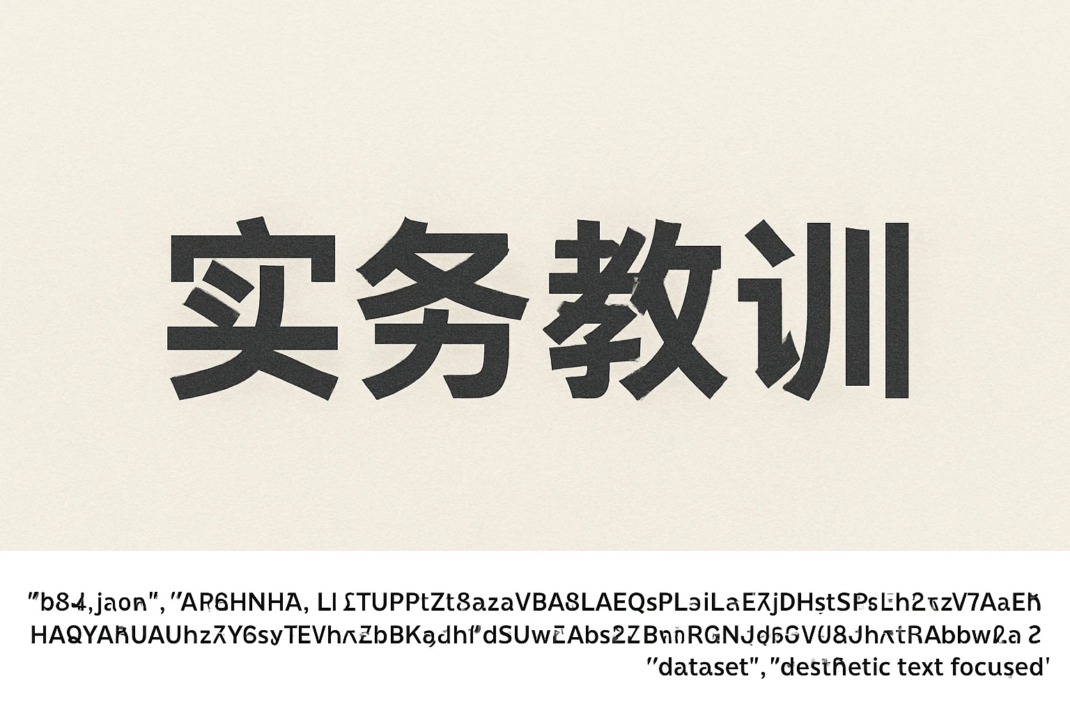 实务教训