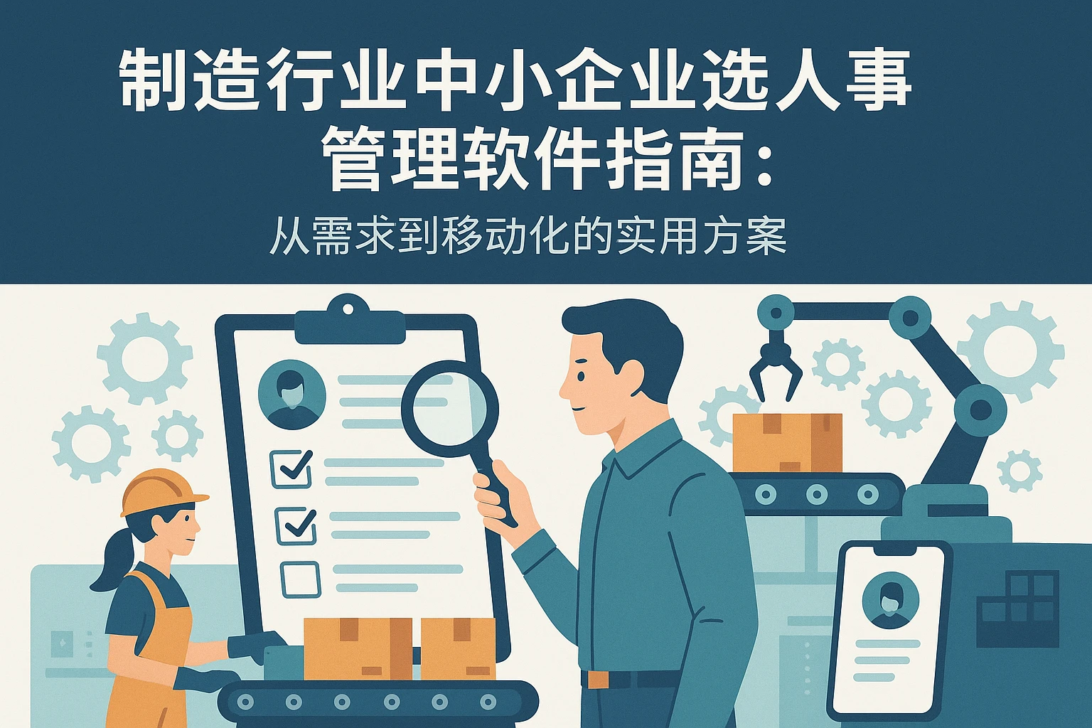 制造行业中小企业选人事管理软件指南：从需求到移动化的实用方案