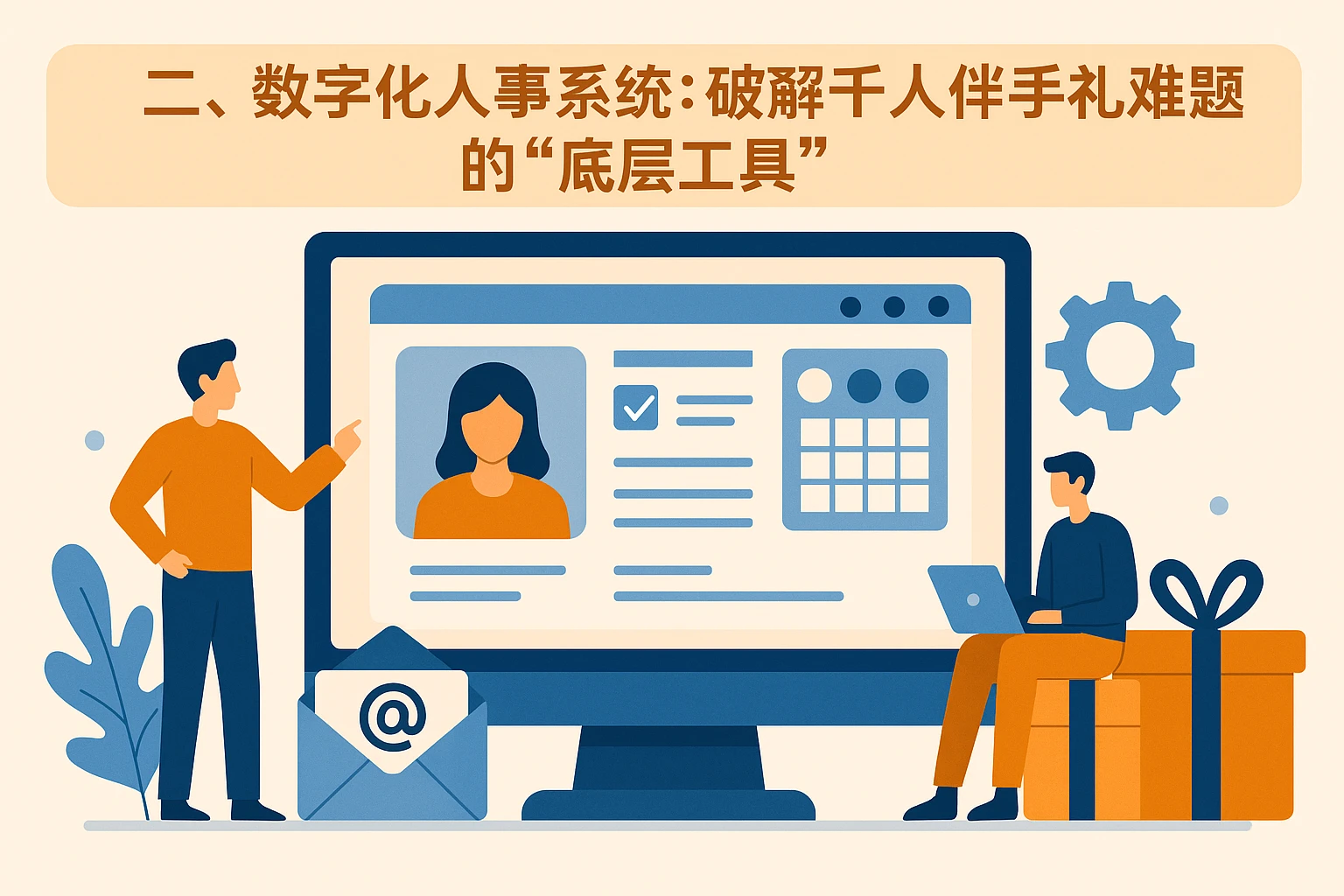 二、数字化人事系统：破解千人伴手礼难题的“底层工具”