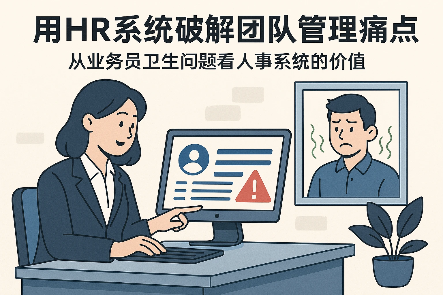 用HR系统破解团队管理痛点：从业务员卫生问题看人事系统的价值