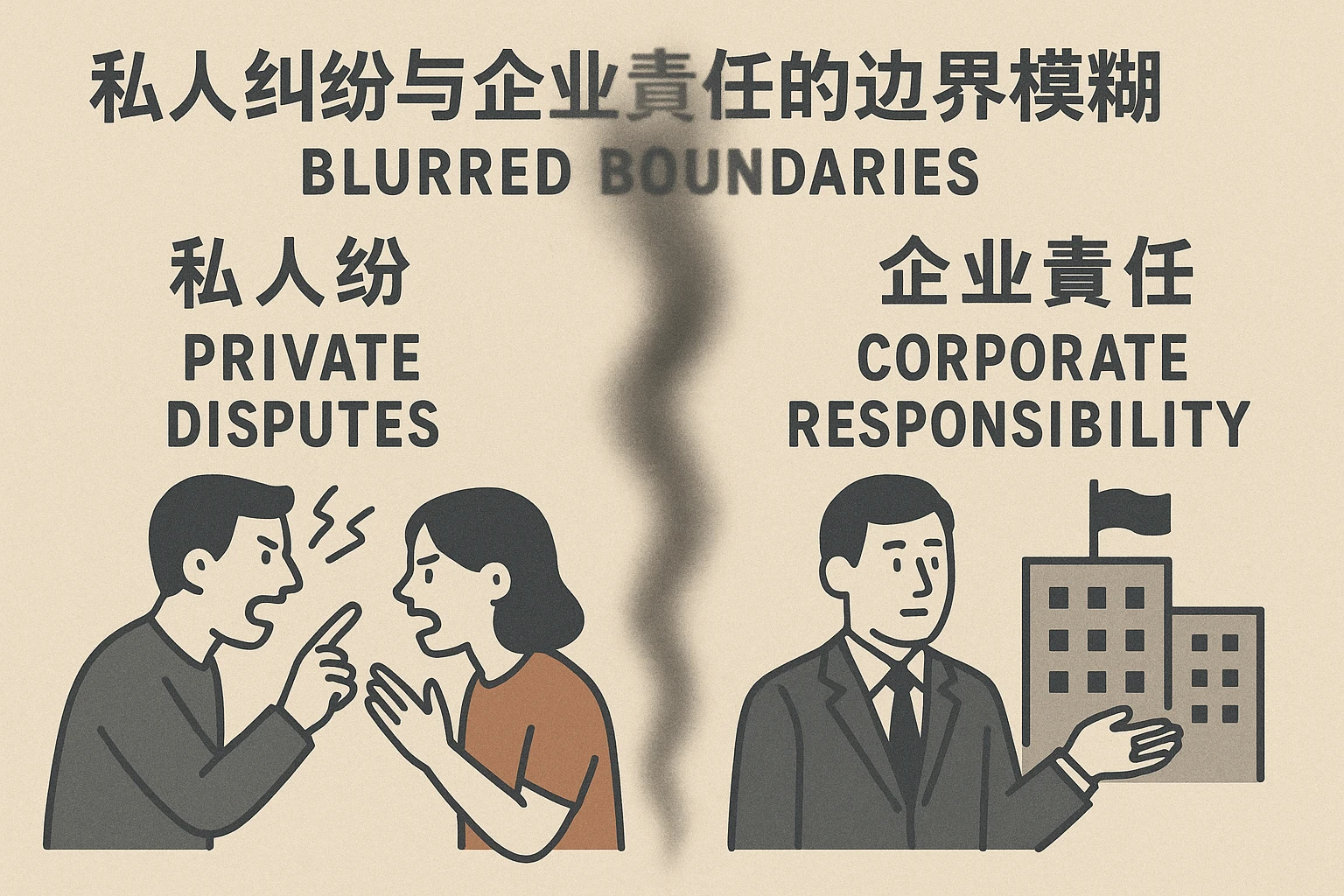 2. 私人纠纷与企业责任的边界模糊