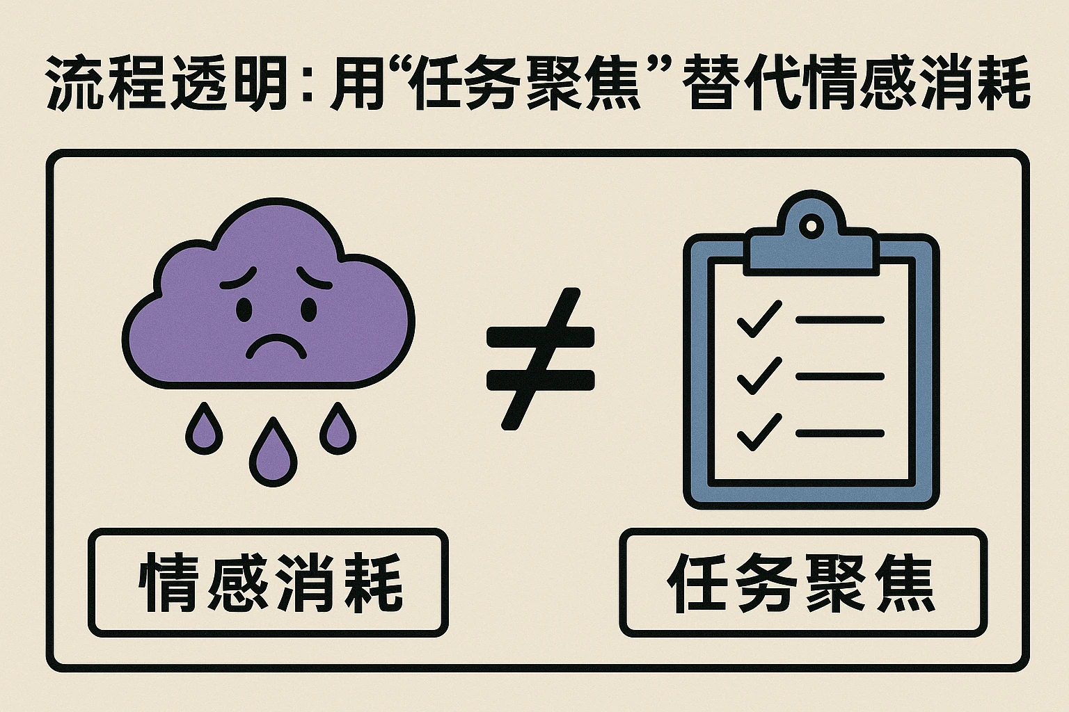 2. 流程透明：用“任务聚焦”替代“情感消耗”