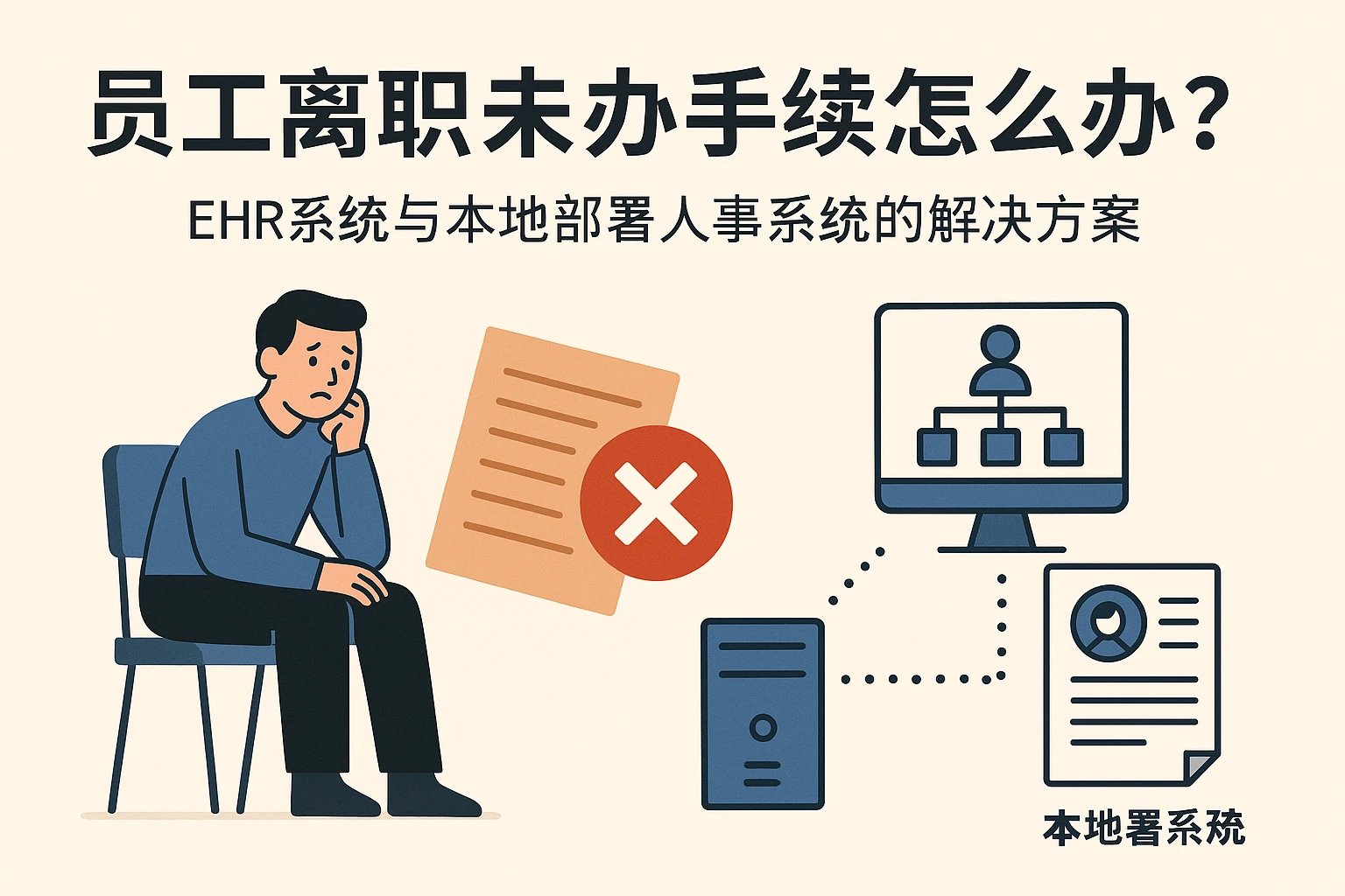 员工离职未办手续怎么办？EHR系统与本地部署人事系统的解决方案