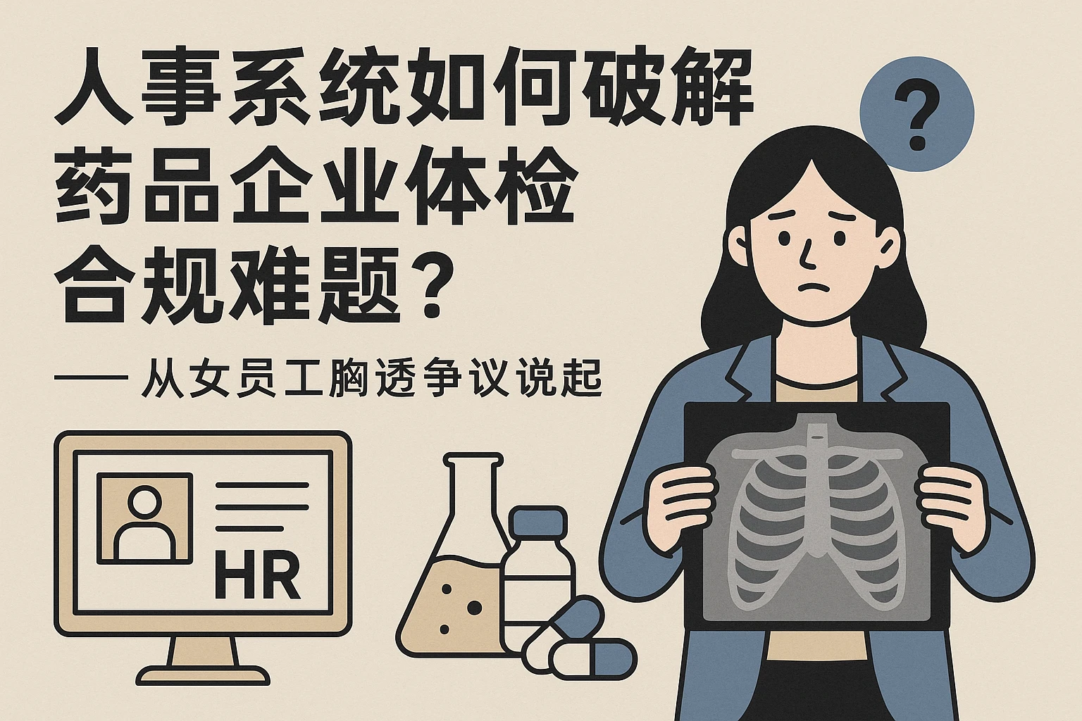 人事系统如何破解药品企业体检合规难题？——从女员工胸透争议说起