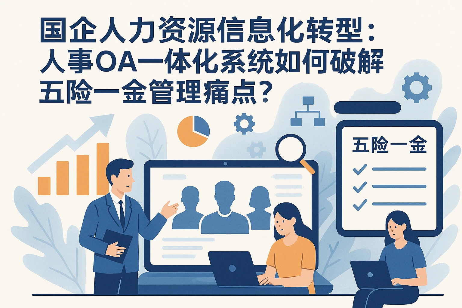 国企人力资源信息化转型：人事OA一体化系统如何破解五险一金管理痛点？