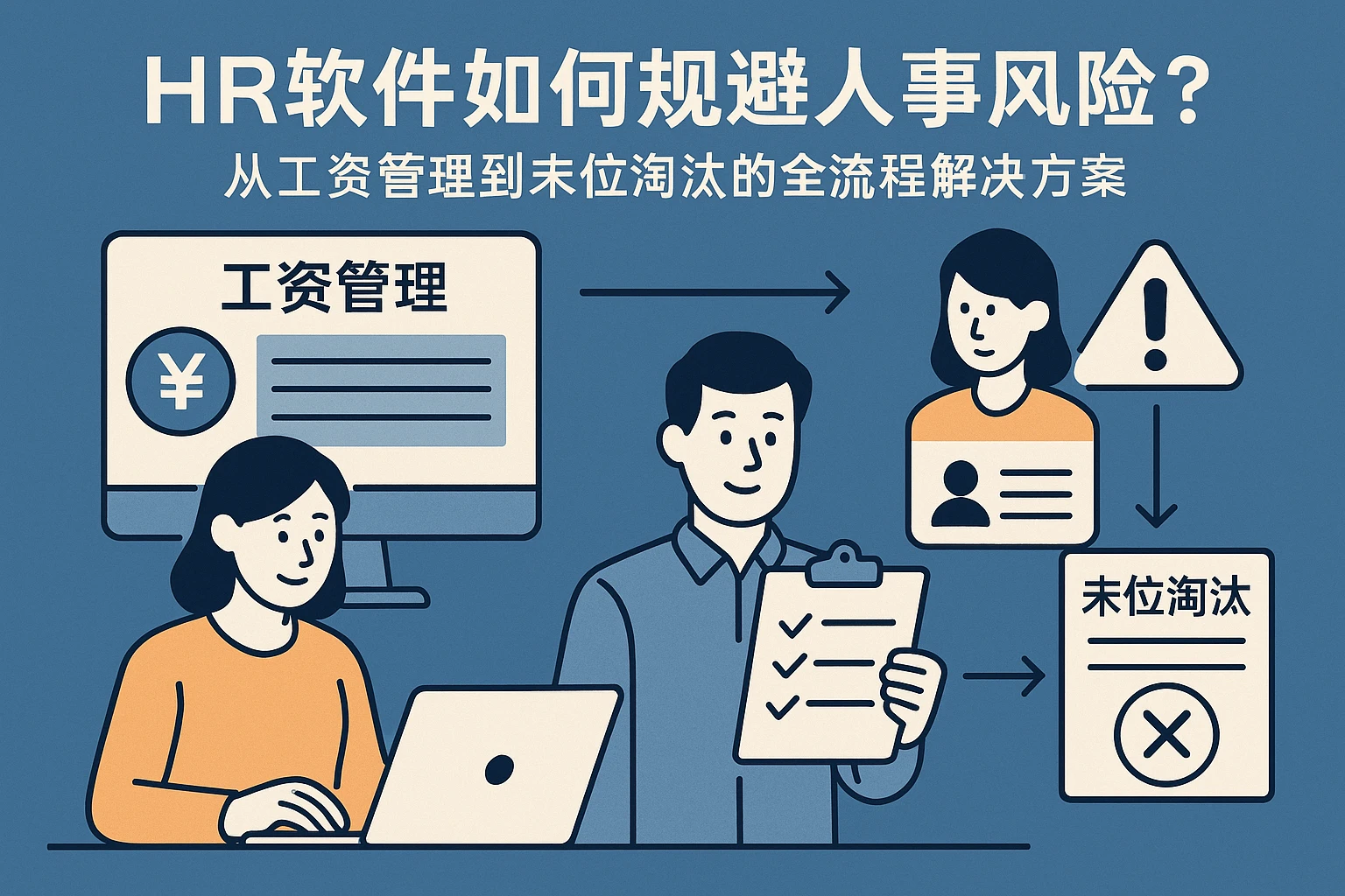 人力资源软件如何规避人事风险？从工资管理到末位淘汰的全流程解决方案