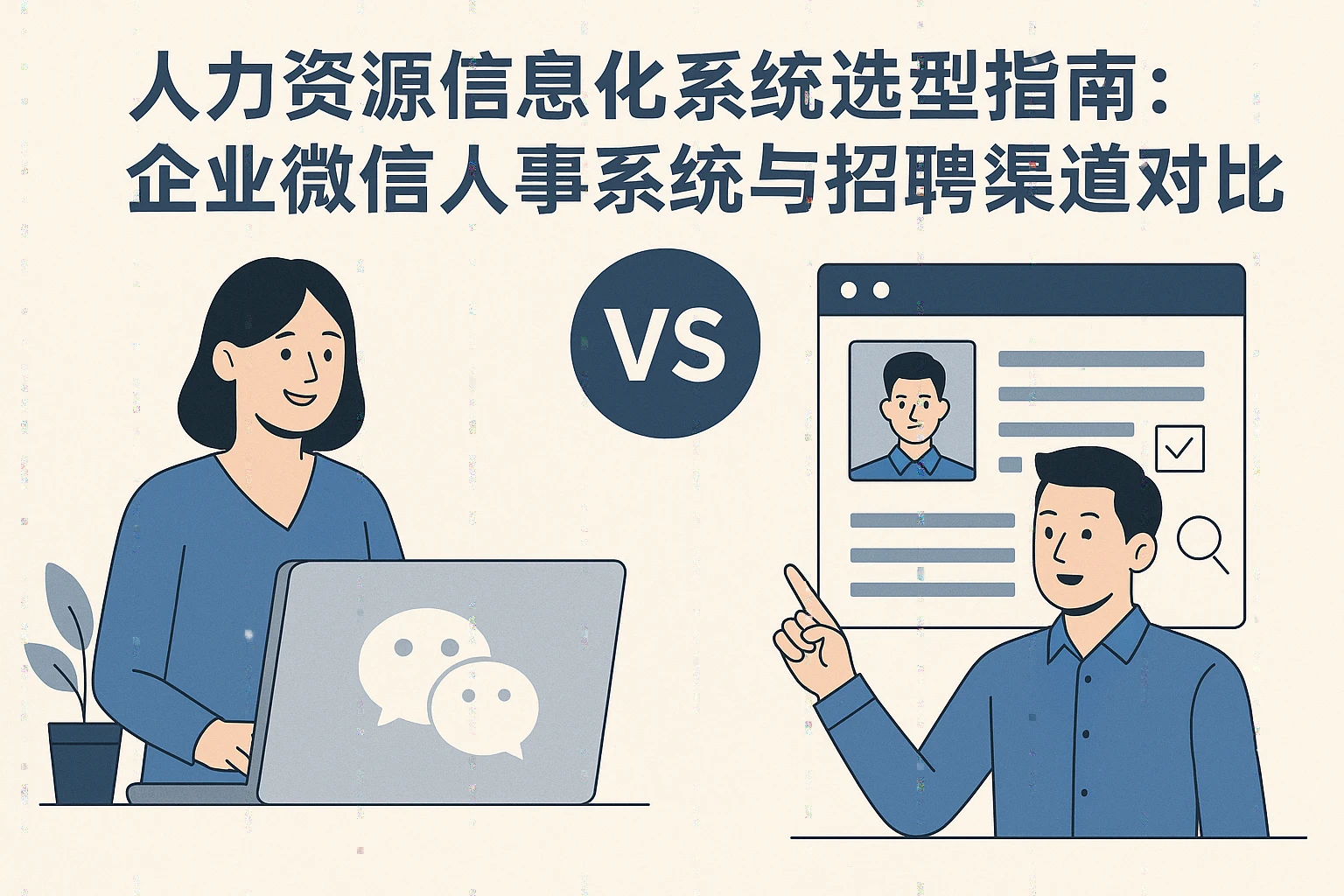 人力资源信息化系统选型指南：企业微信人事系统与招聘渠道对比