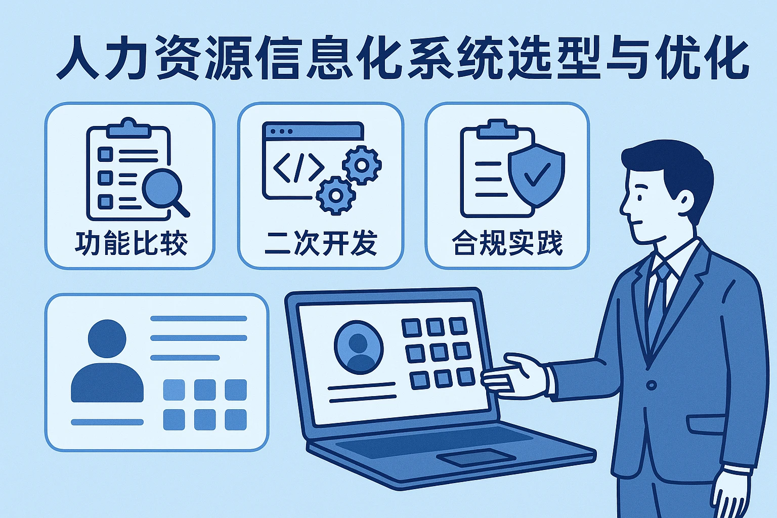 人力资源信息化系统选型与优化：功能比较、二次开发及合规实践