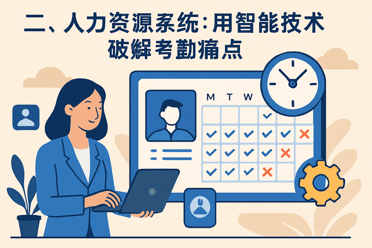 二、人力资源系统：用智能技术破解考勤痛点