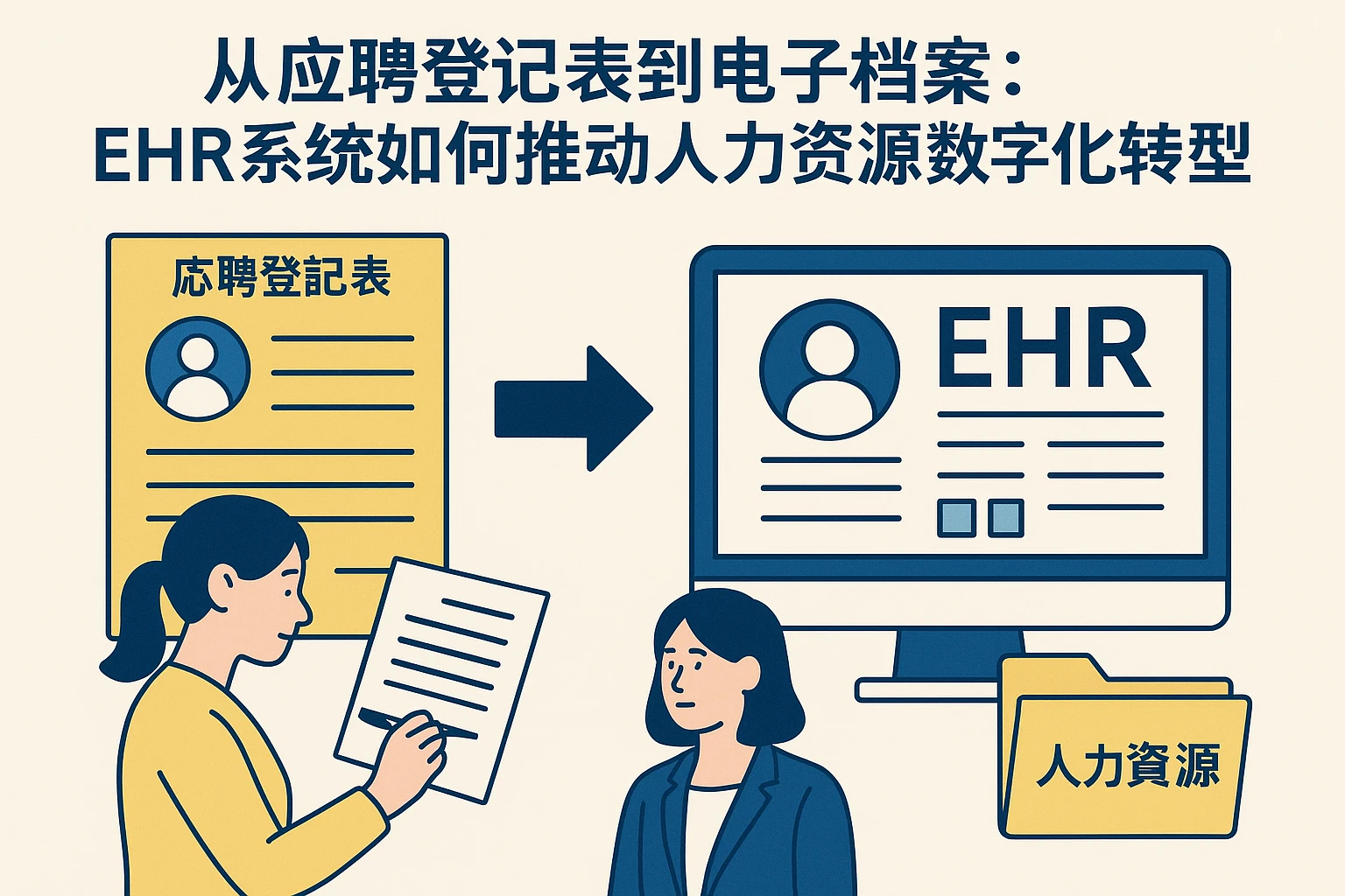 从应聘登记表到电子档案：EHR系统如何推动人力资源数字化转型