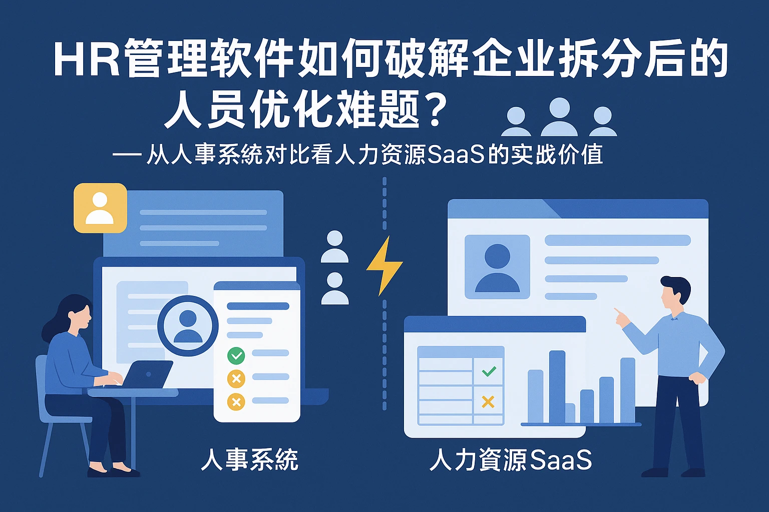 HR管理软件如何破解企业拆分后的人员优化难题？——从人事系统对比看人力资源SaaS的实战价值