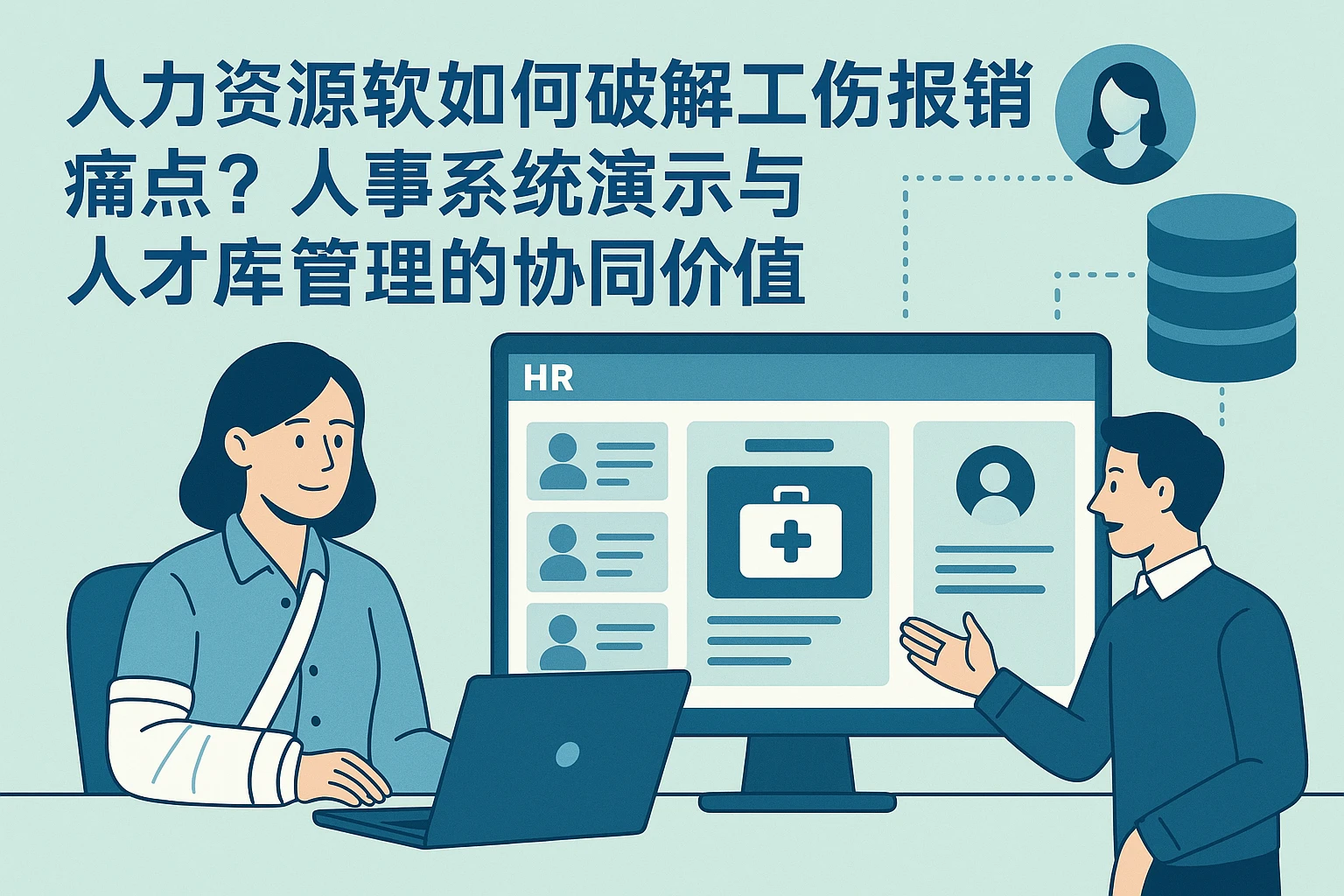 人力资源软件如何破解工伤报销痛点？人事系统演示与人才库管理的协同价值